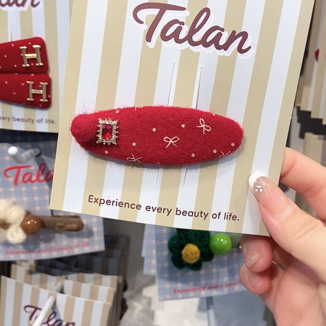 布艺铁合金新款掰掰夹