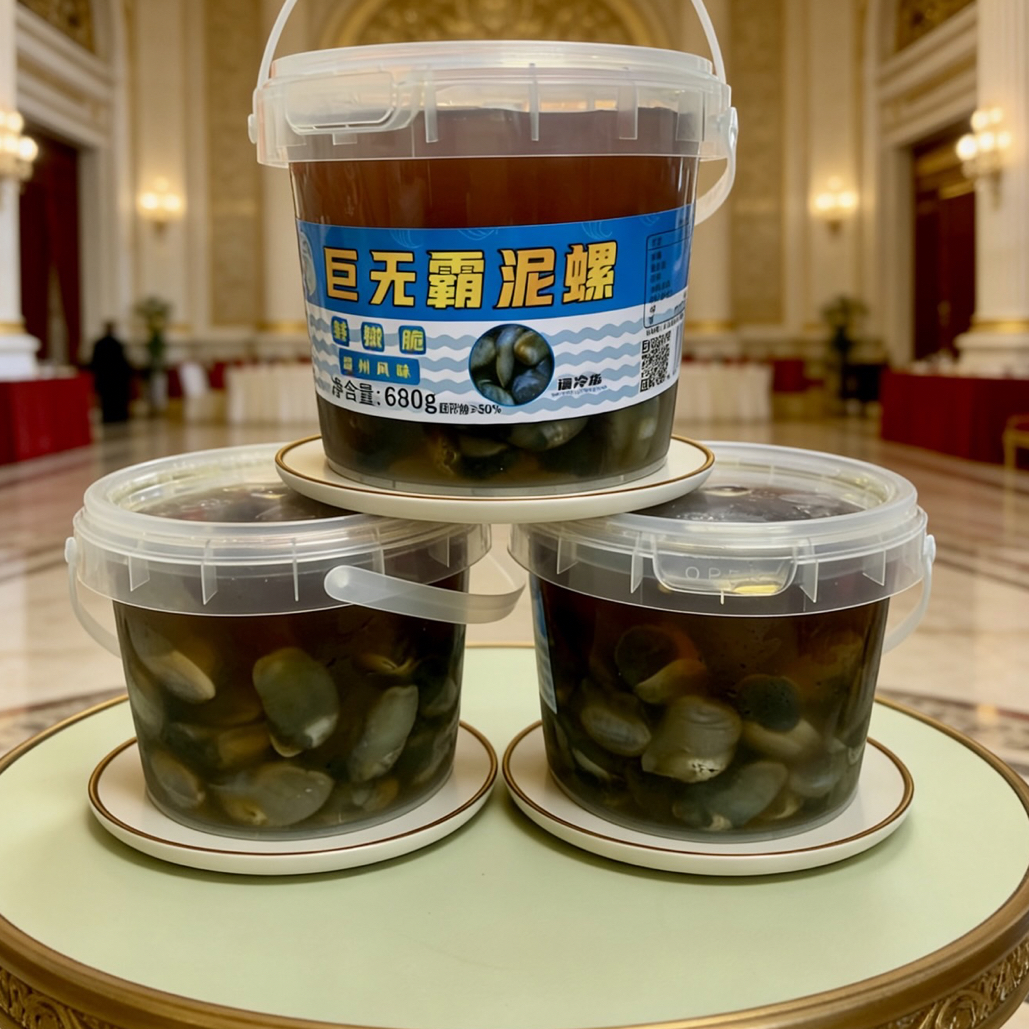 韩国进口巨无霸泥螺 纯手工吐沙