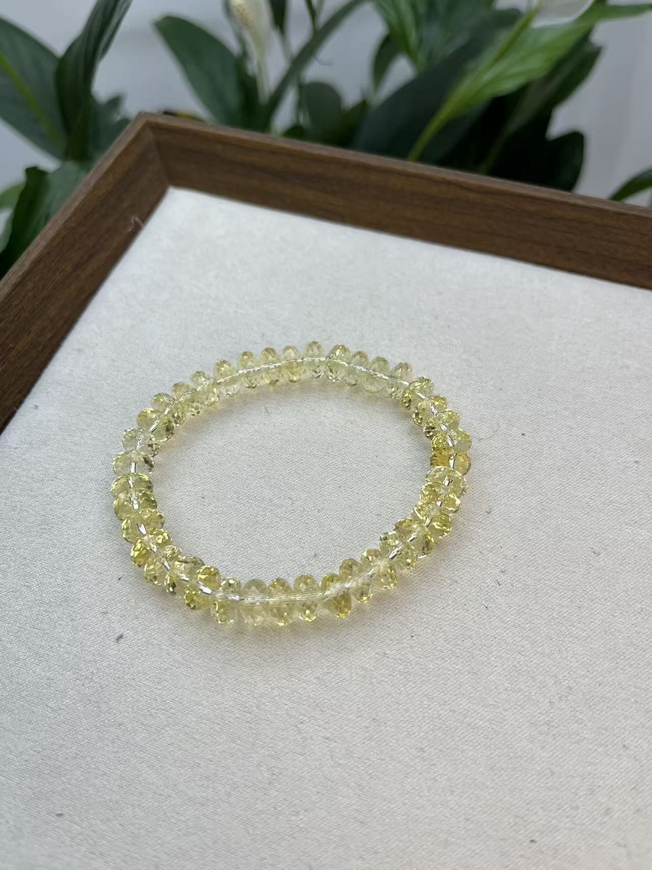 手链 黄水钻切手串 素圈款