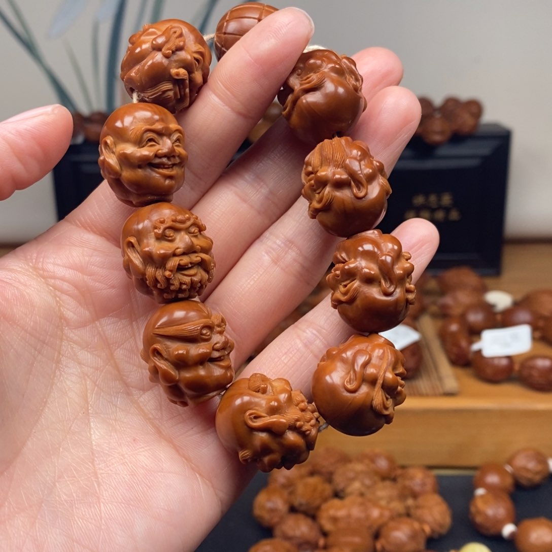 手串橄榄核许忠英老师欢喜罗汉