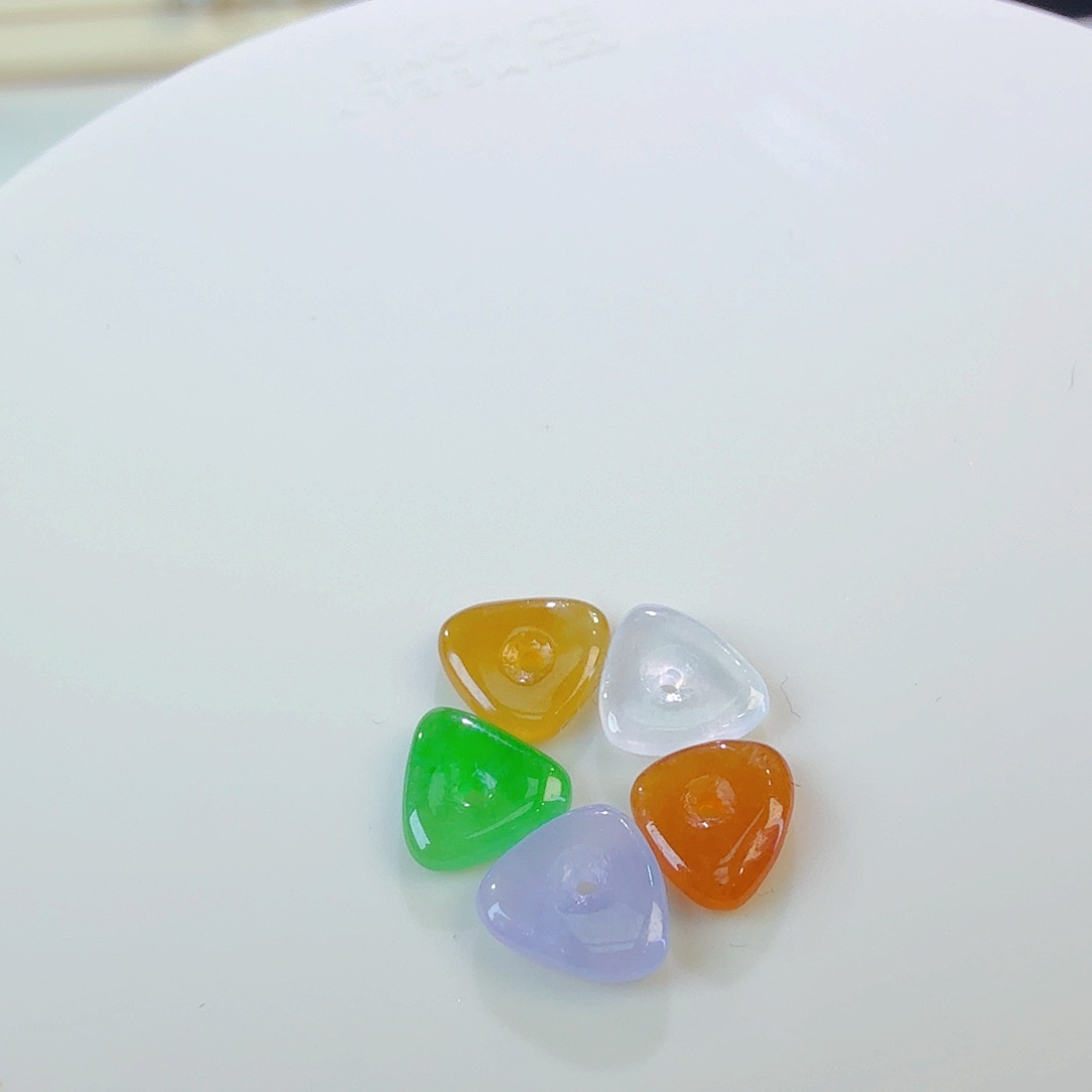 翡翠裸石三角随行一组