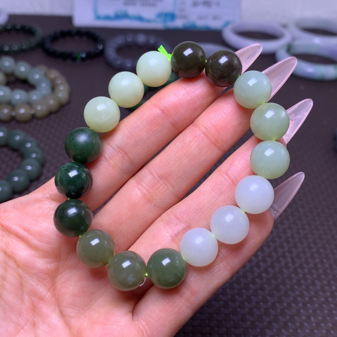 未镶嵌手串和田玉卡12