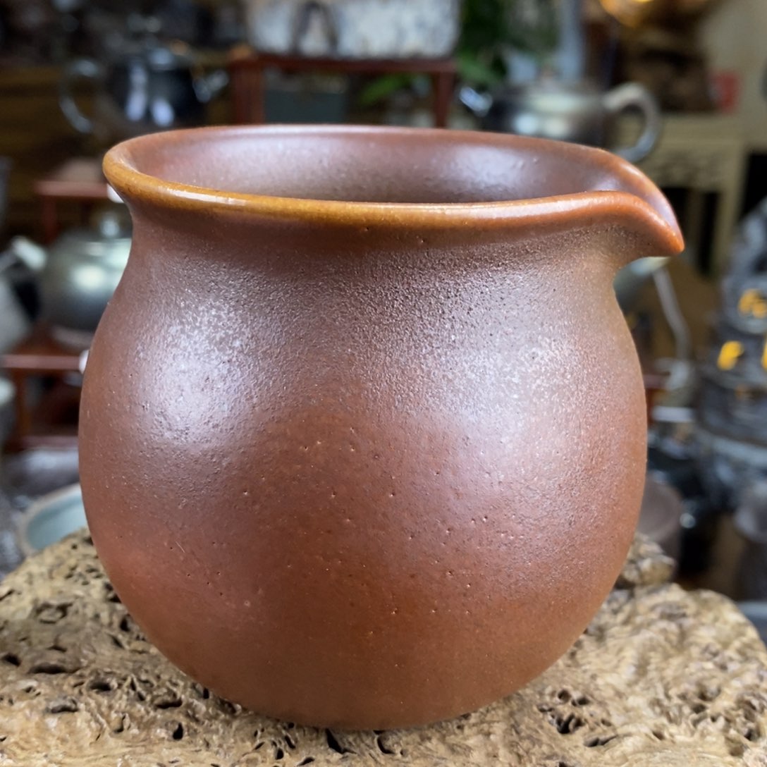 建水紫陶，柴烧茶器，新春大漏