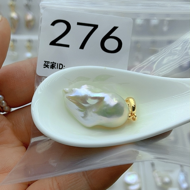 淡水珍珠颈饰银S925镶嵌