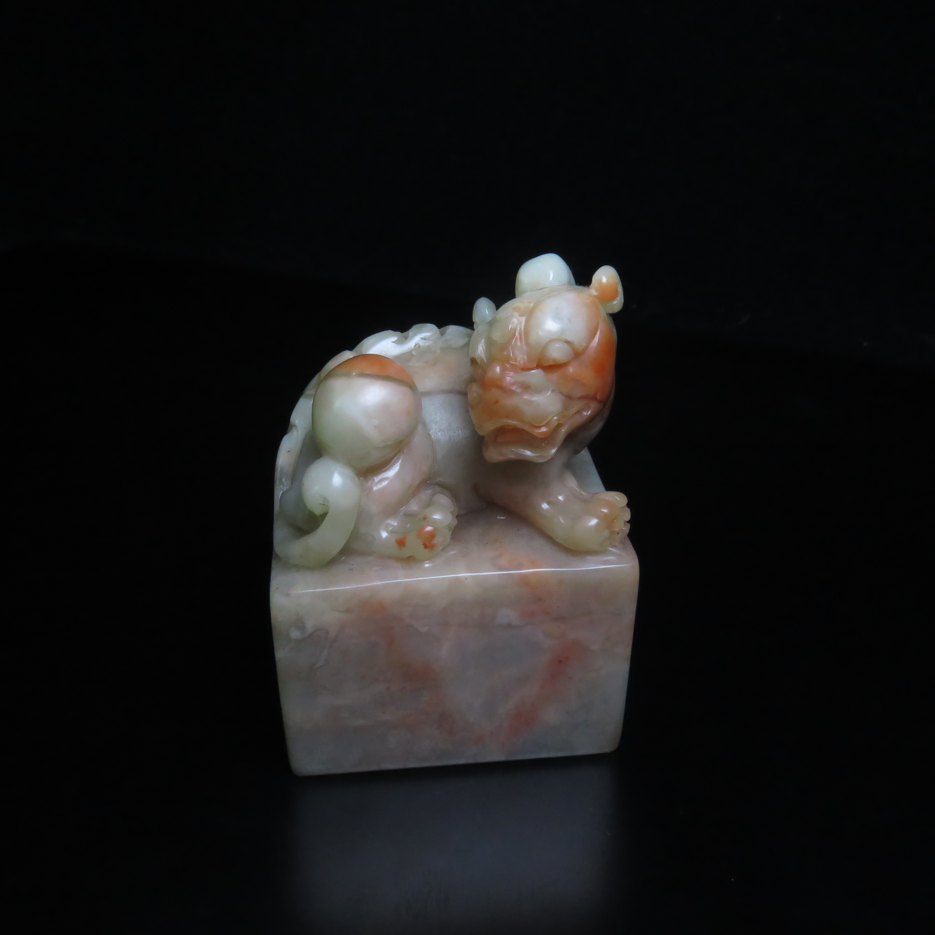 民国寿山石兽钮印章/MZ519512/和田玉/民族文物