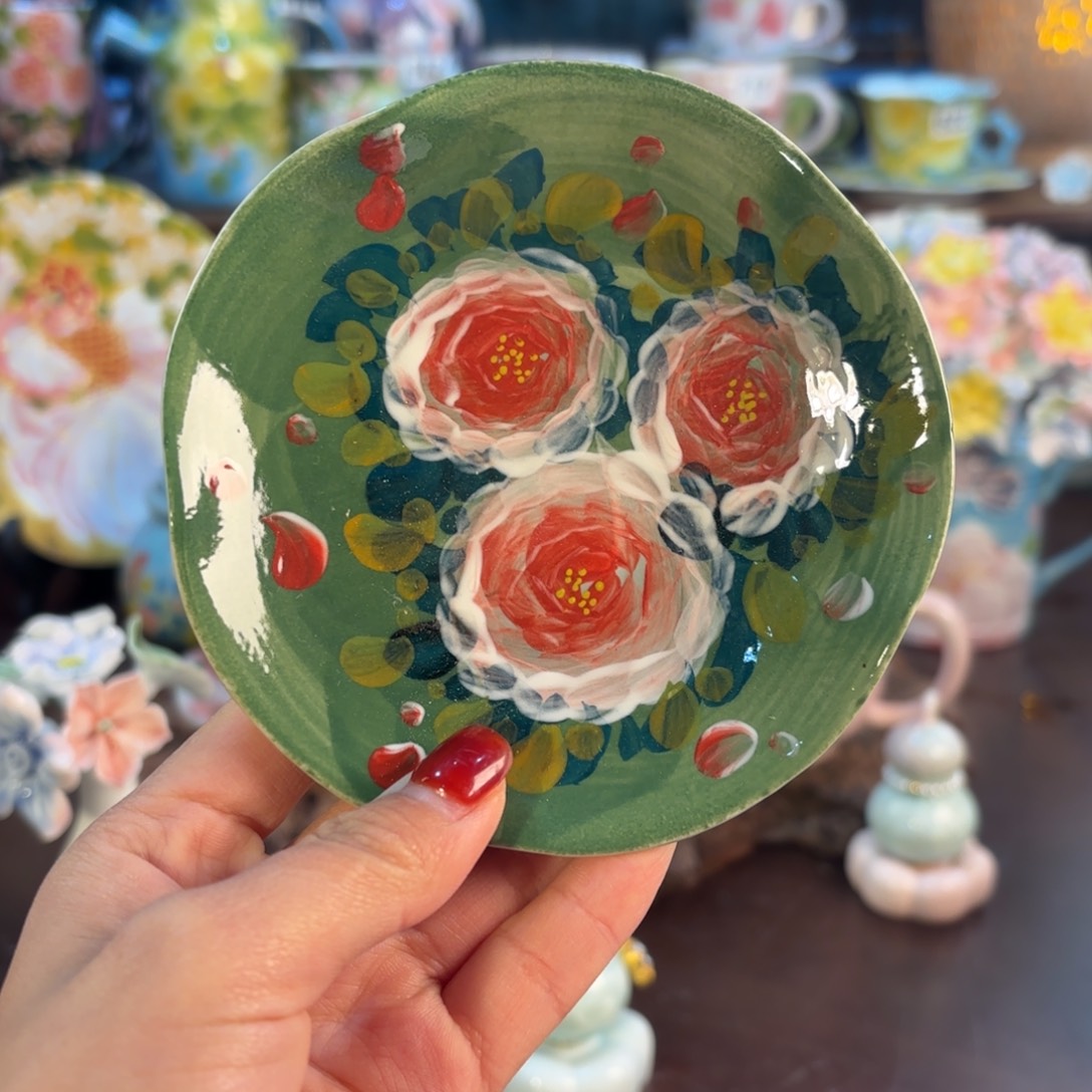 景德镇手绘高温釉下彩陶瓷茶具