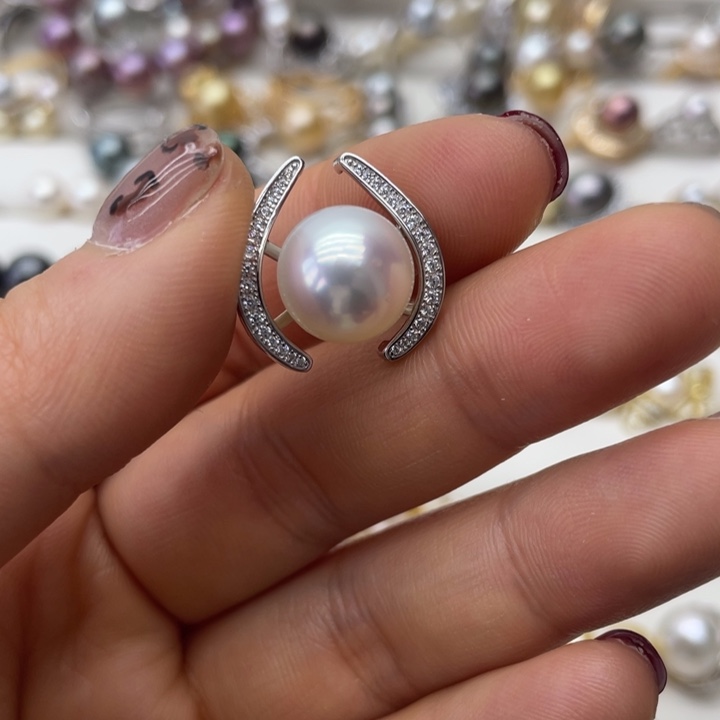 海水珍珠吊坠(不含链)银S925镶嵌