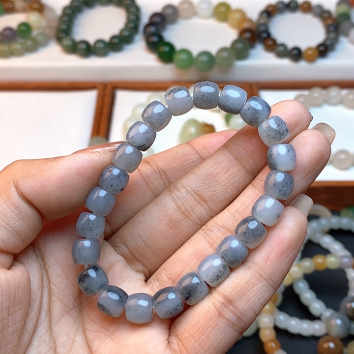 和田玉手链未镶嵌波***头