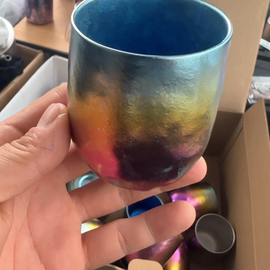 金属一个凹凸不平鹅蛋杯