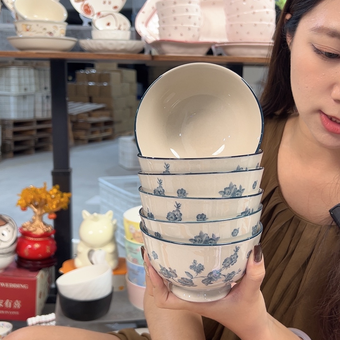 潮州微瑕陶瓷餐具4.5寸