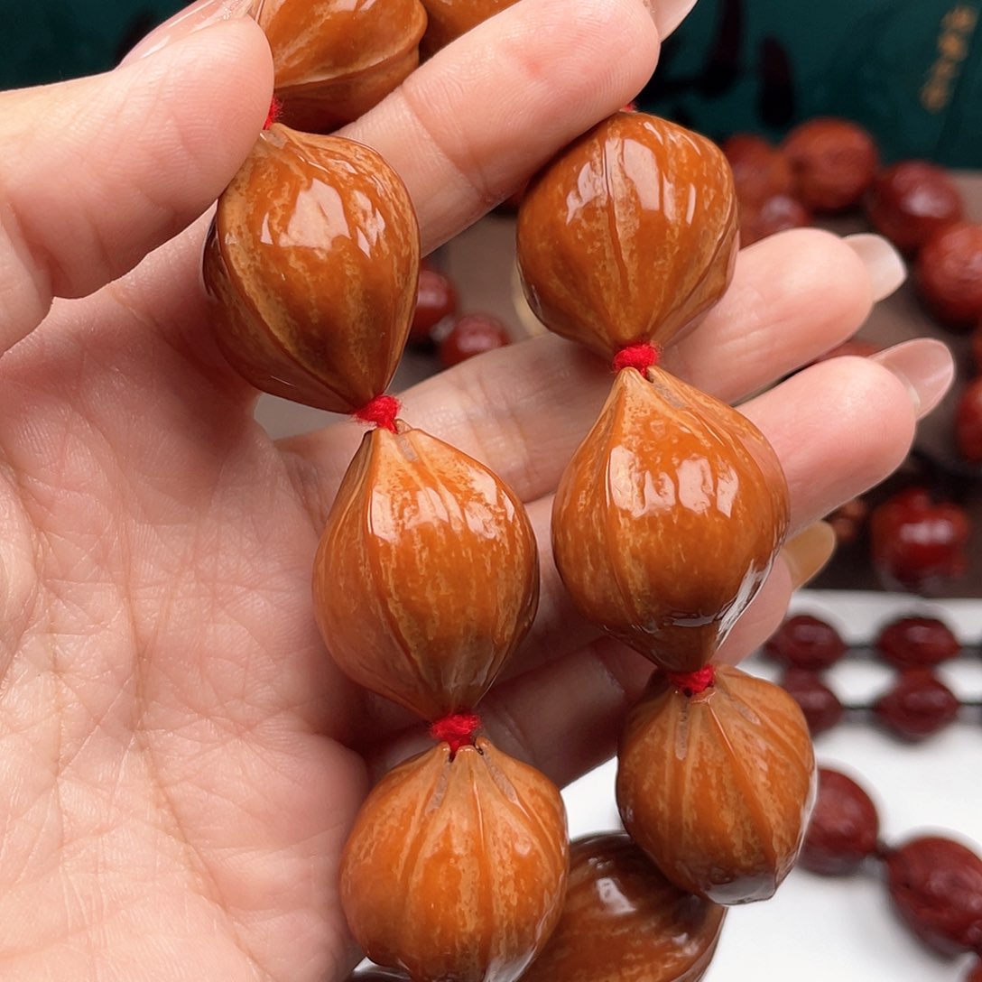 橄榄核手串白**冰素核手串