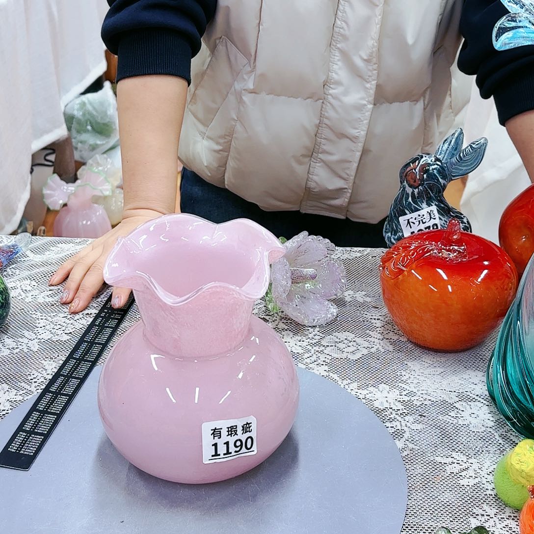 福利不退不换琉璃花瓶艺术品