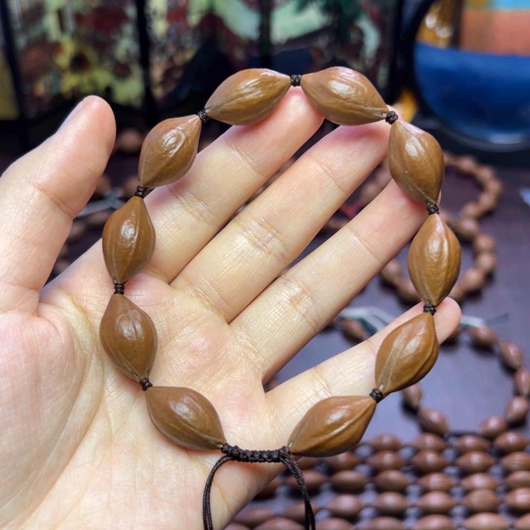 橄榄核手串/手链油 红皮 1.25 2.2左右