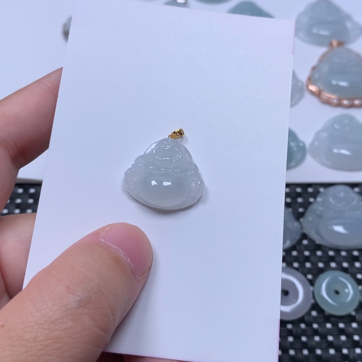 翡翠未镶嵌吊坠(不含链)佛公