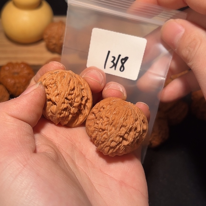 文玩核桃把件38 尺    磨盘   1318