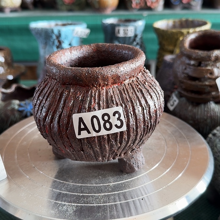 内口6.5高10.5粗陶手工