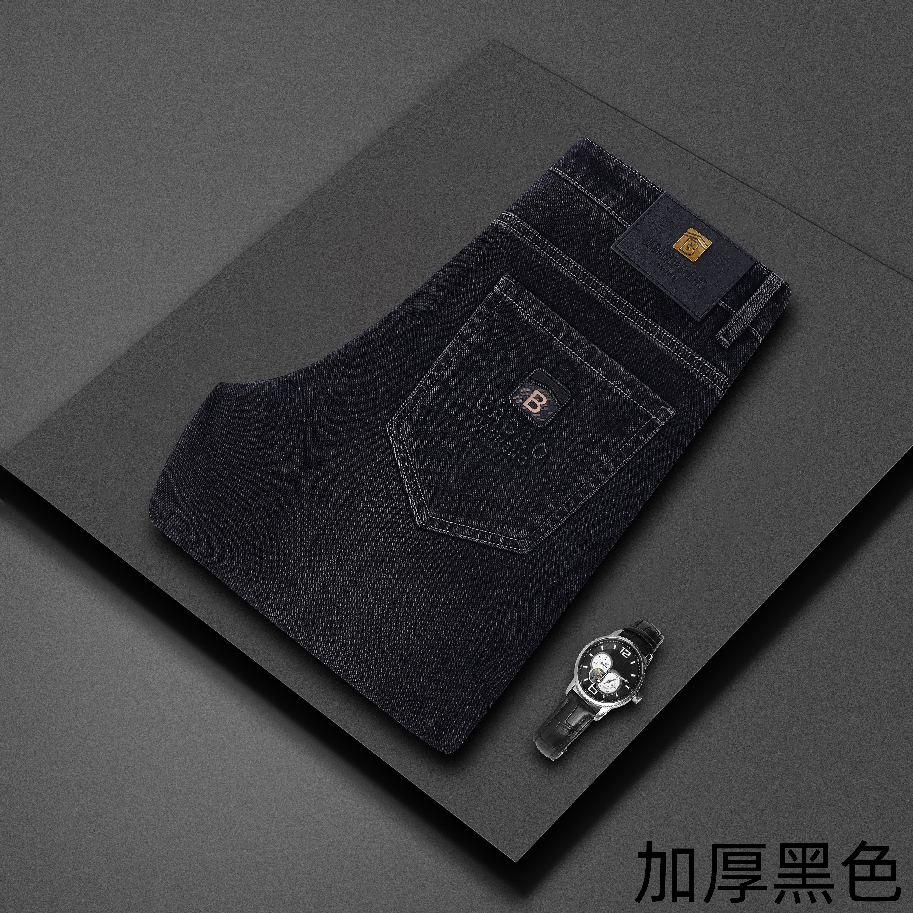 2025新款加绒牛仔裤 35888