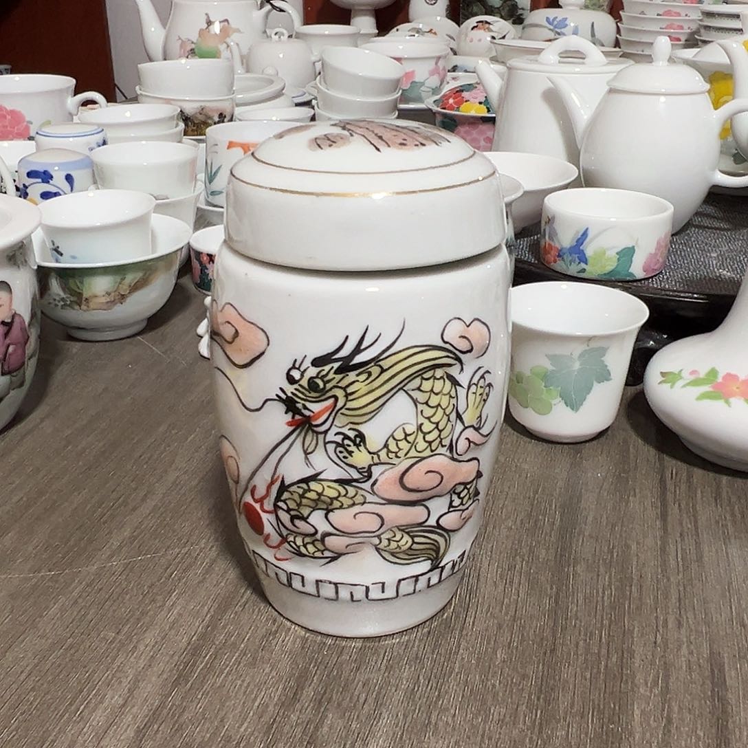 醴陵高温瓷老瓷茶叶罐