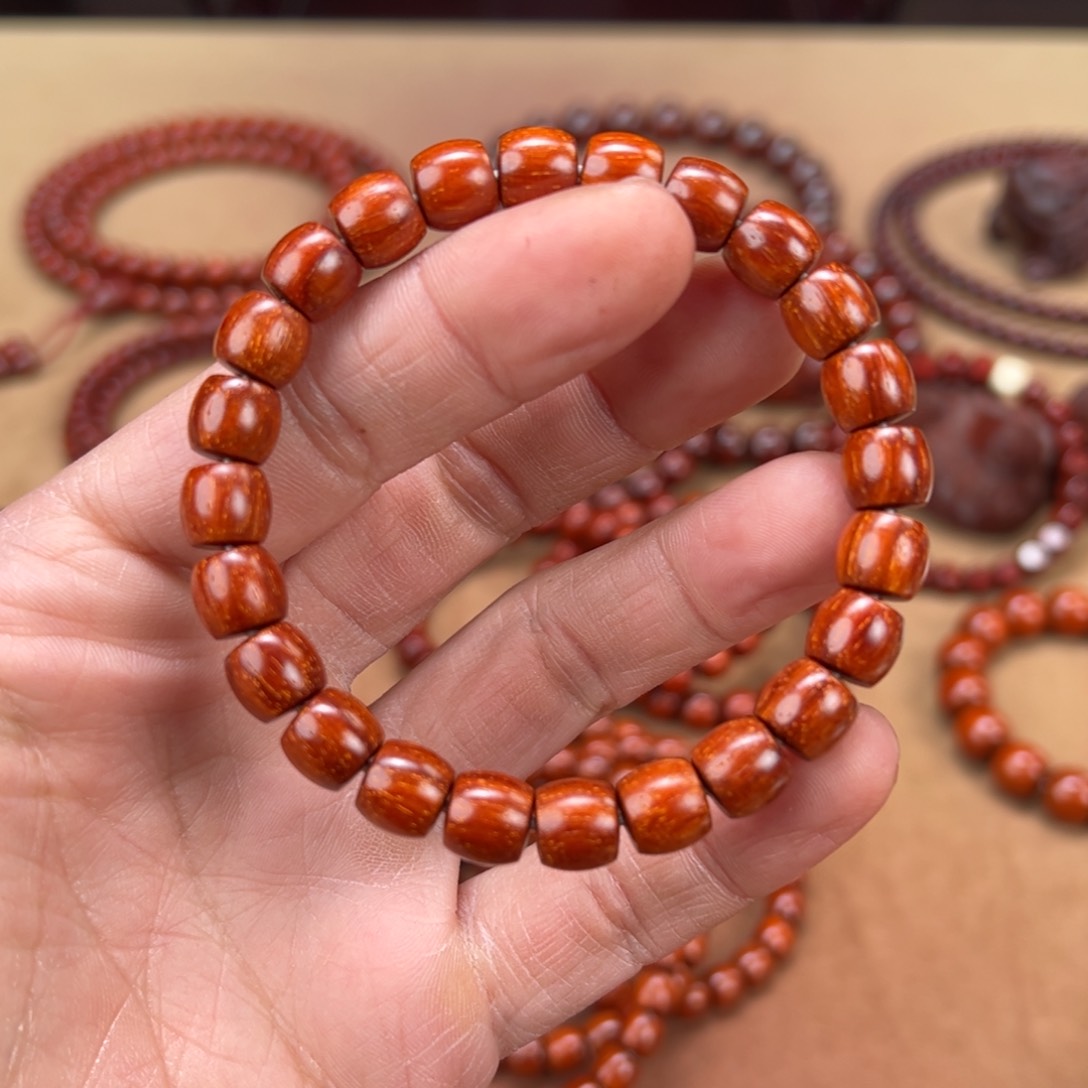 檀香紫檀（小叶紫檀）手串/手链8x9直切单圈，198款