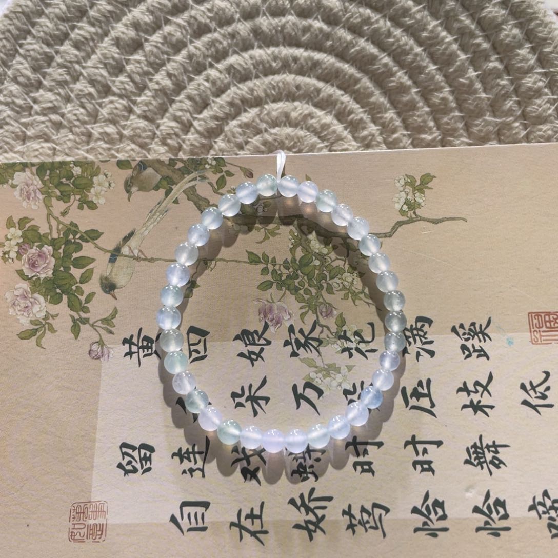 翡翠散珠天然缅a翡翠高冰手串