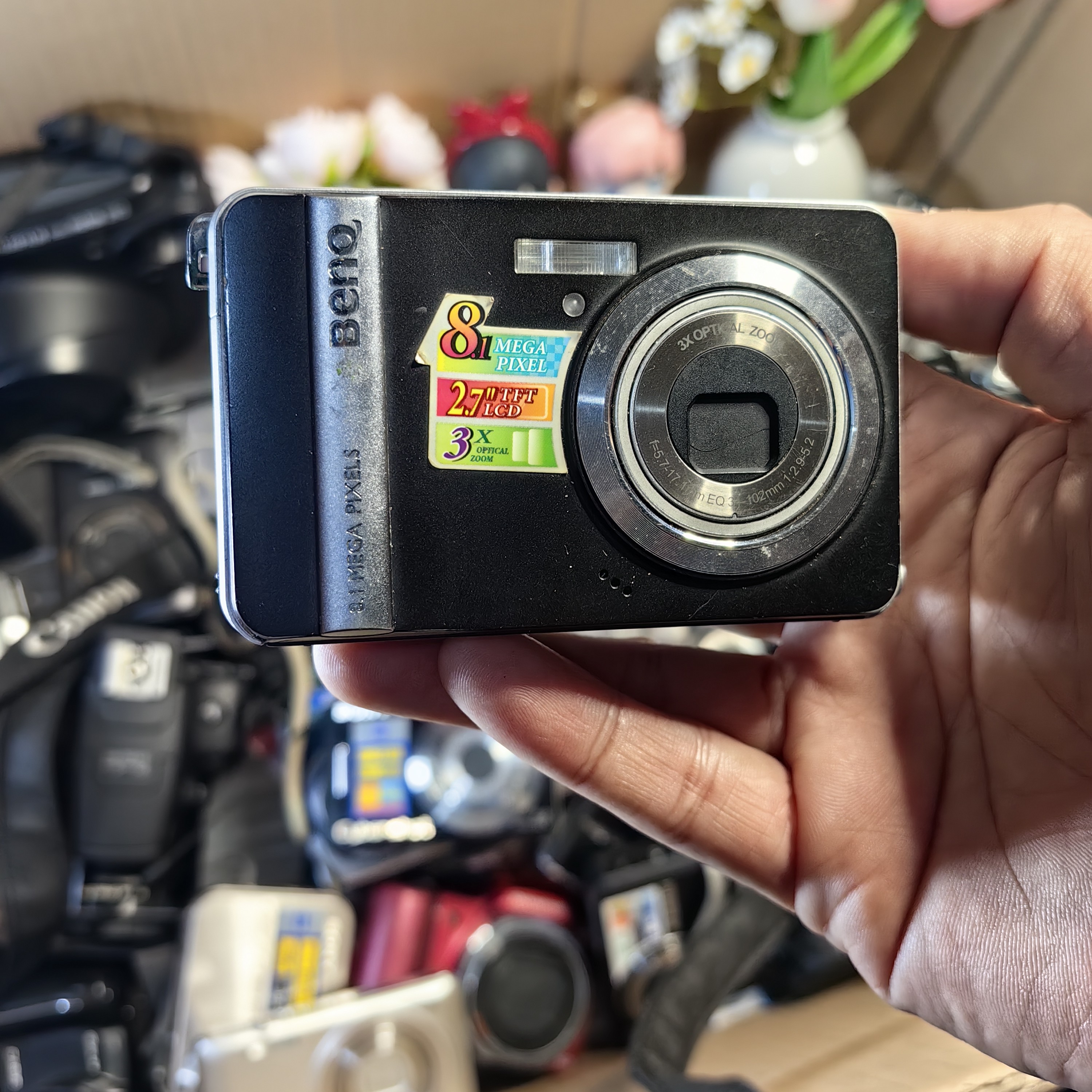 9新 Benq/明基 明基e800，功能全好，有卡和电池读卡器数码相机