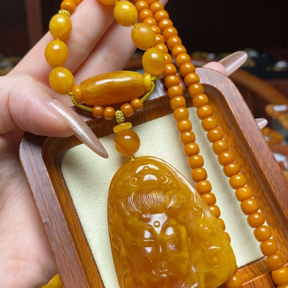 【闪购商品】蜜蜡颈饰未镶嵌项链