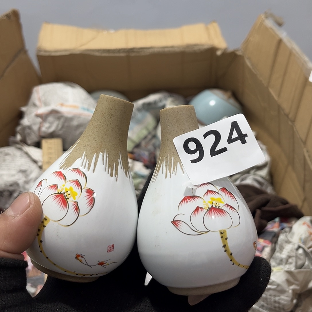 瓷片茶摆件工艺品摆件666