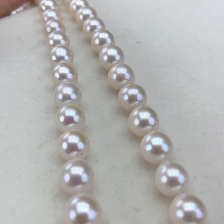 淡水珍珠颈饰银S925镶嵌10➕极光炫彩