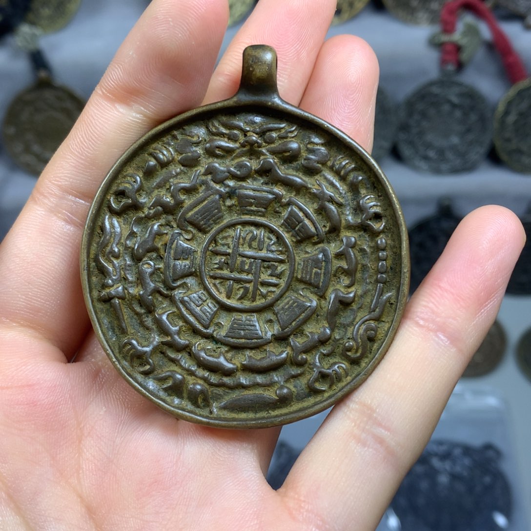 香榧木福**照藏传九宫八卦牌