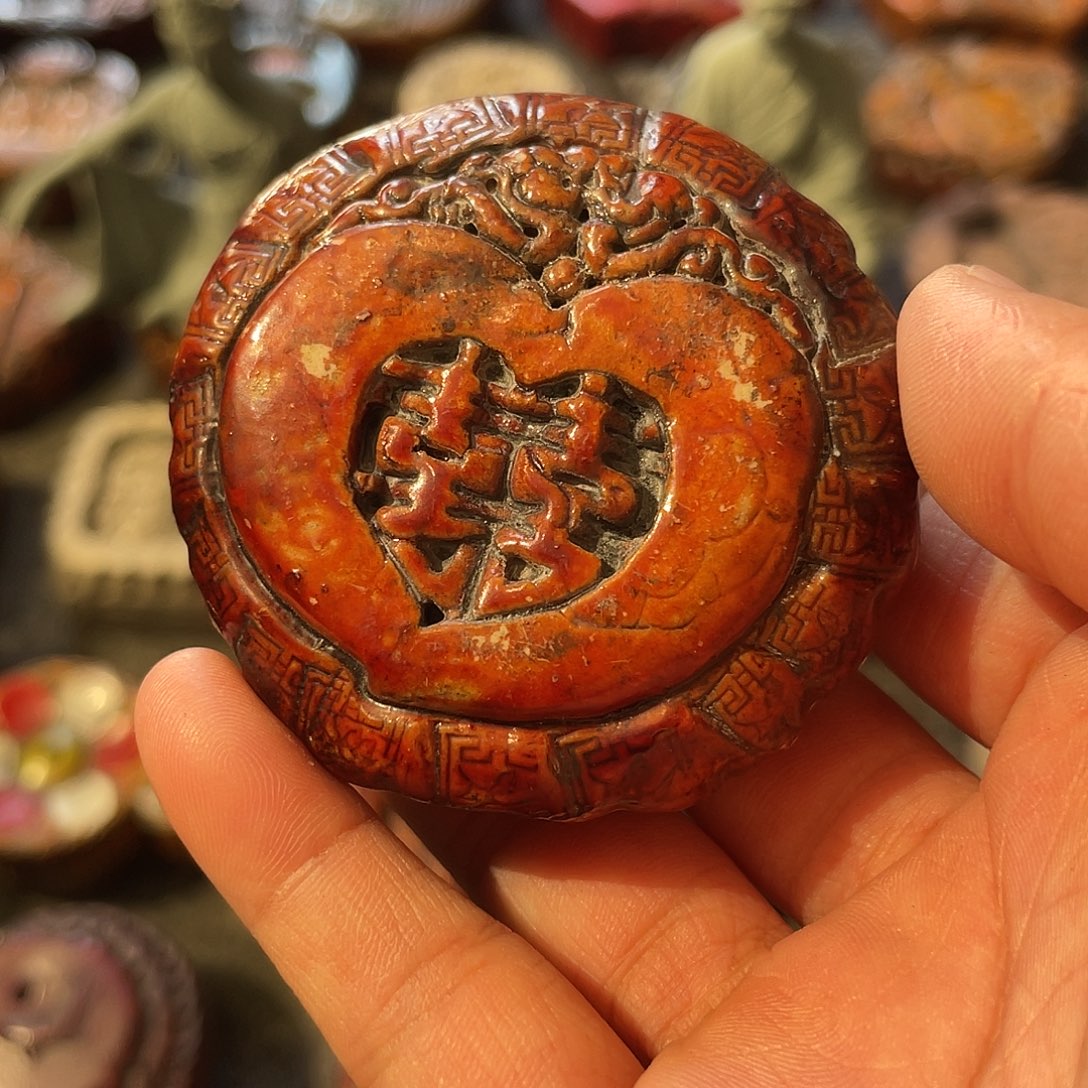 瓷片麻线鼓茶宠陶瓷