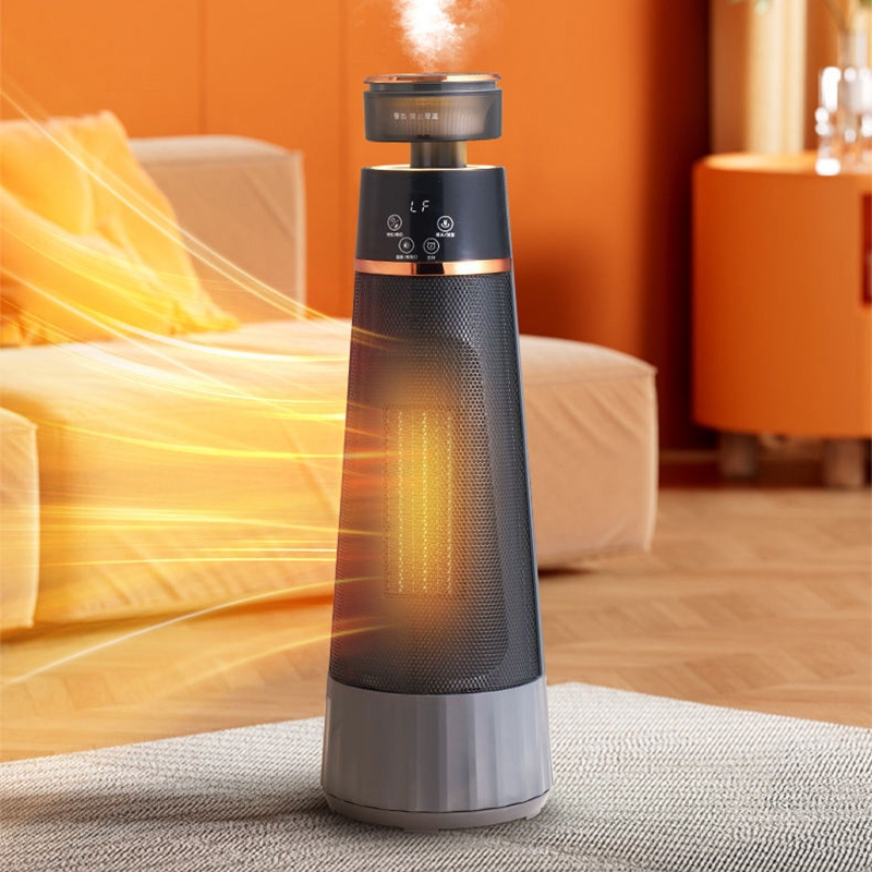 智能语音 石墨烯速热恒温 摇头送暖 倾倒自动断电 省电节能取暖器