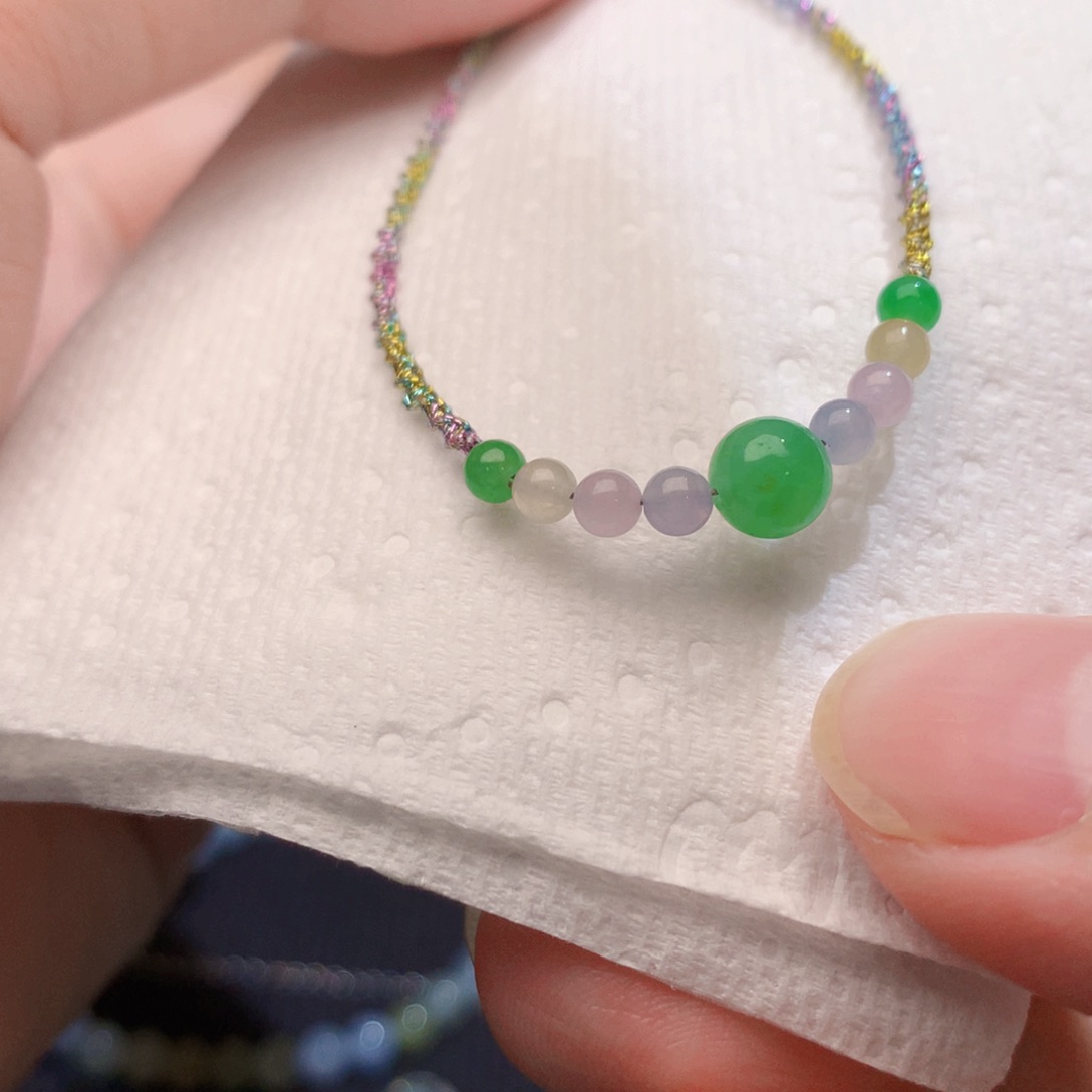 翡翠散珠七彩珠珠15