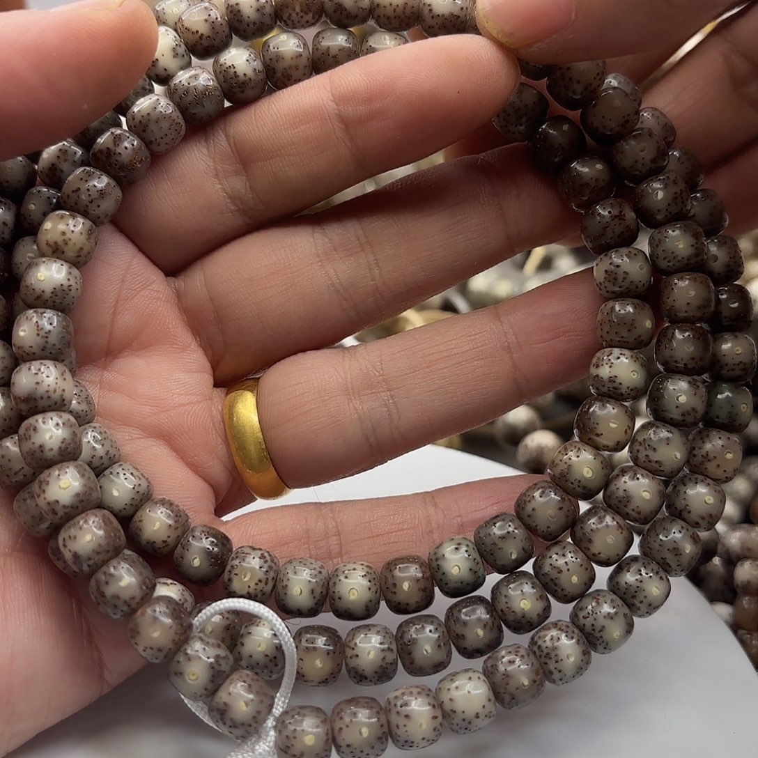 星月菩提吊坠87黑冰果冻大留白