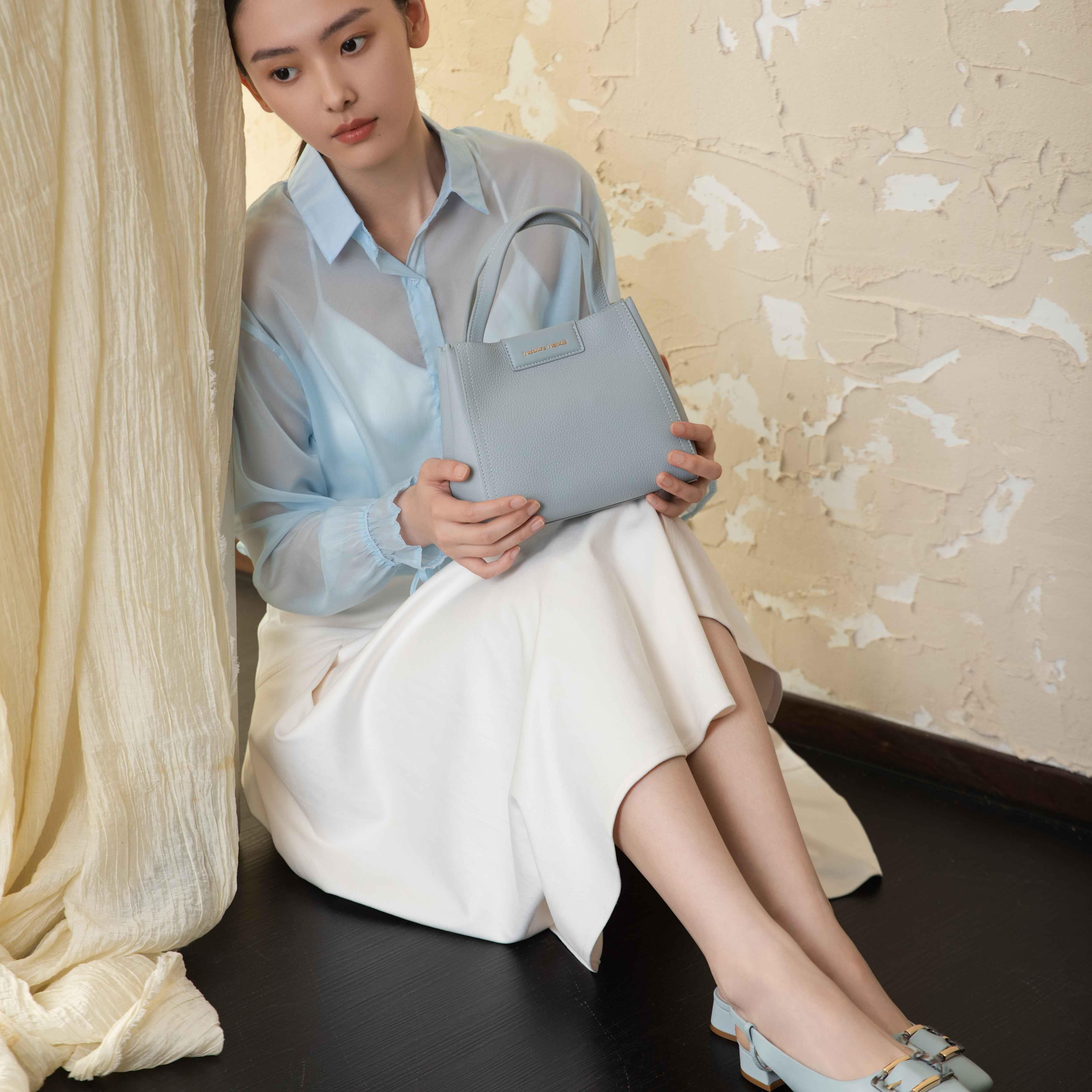 TUSCAN'S真皮时尚百搭轻奢腋下通勤小众女士单肩包时代集团