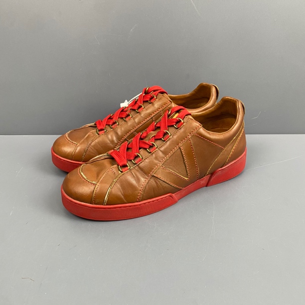 95新 LouisVuitton/路易威登 41.5码 红棕色休闲鞋 鞋面小刮擦275