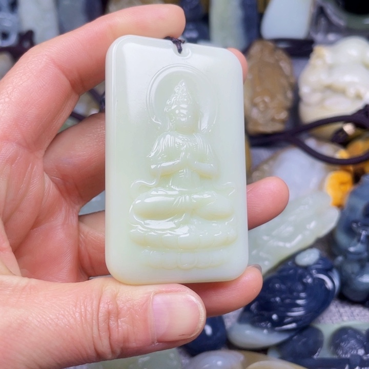 和田玉挂件未镶嵌福*