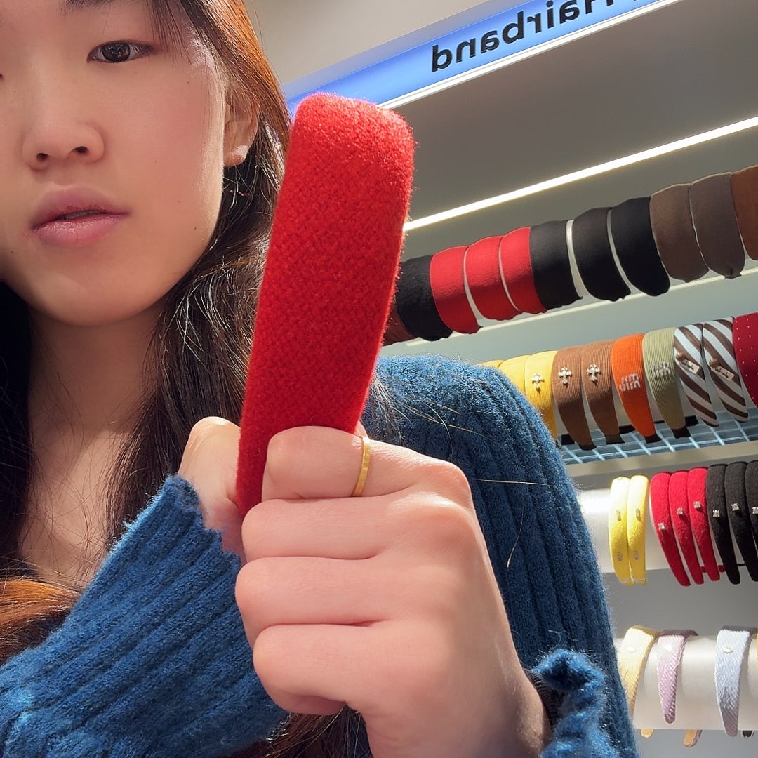 非金属红色素版发箍