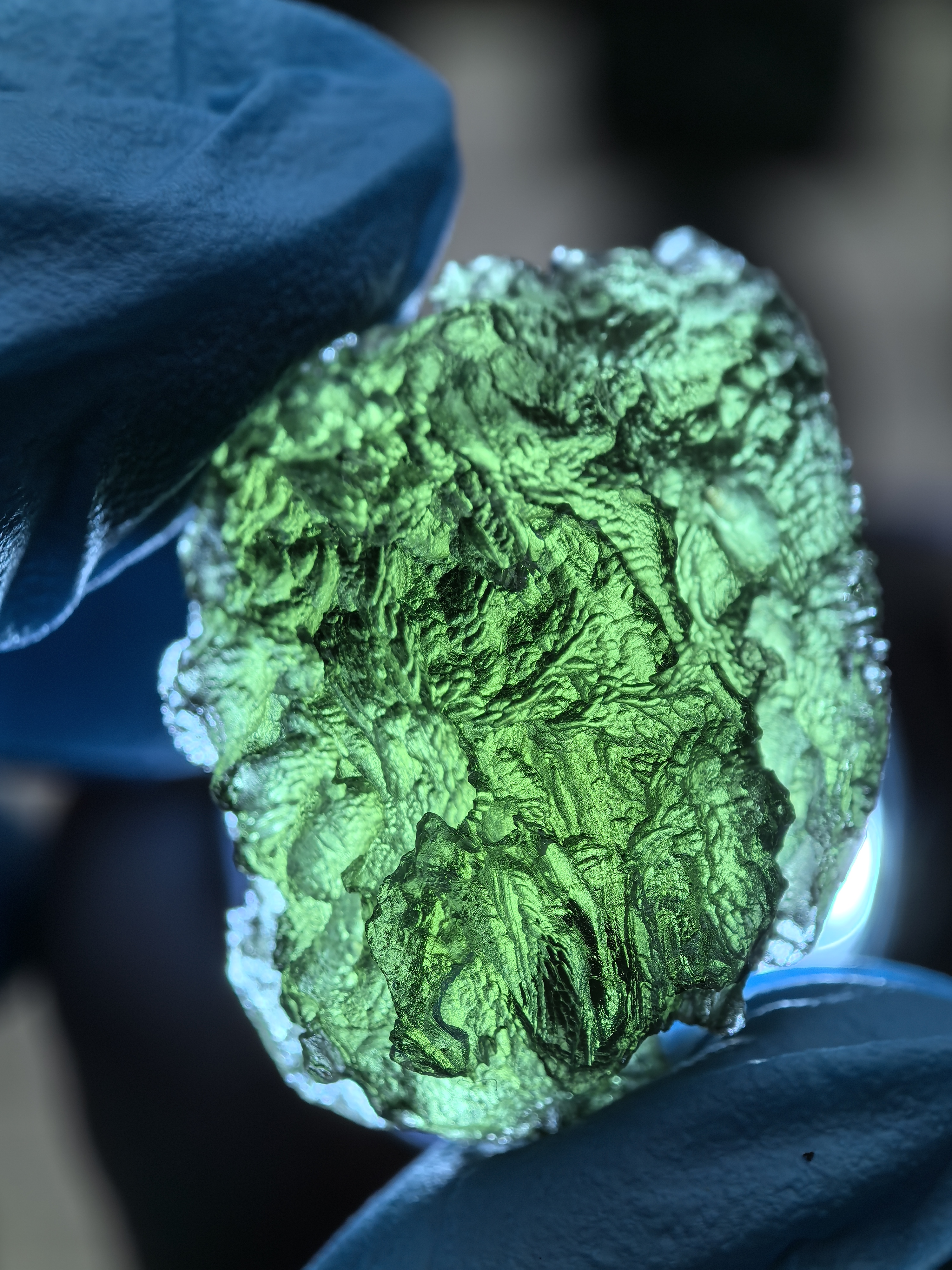 捷克玻璃陨 8.46克 原石   Moldavite天然真品保真捷克收藏