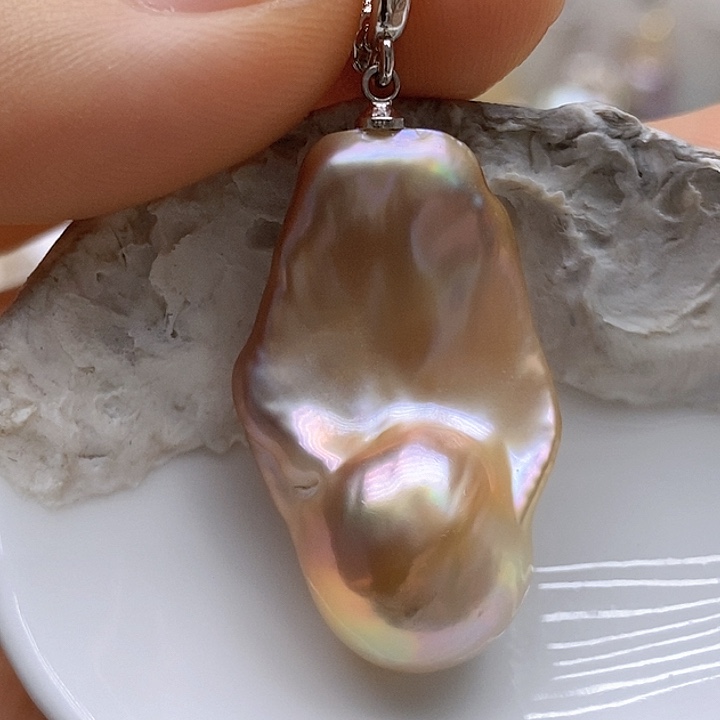 淡水珍珠未镶嵌吊坠(不含链)