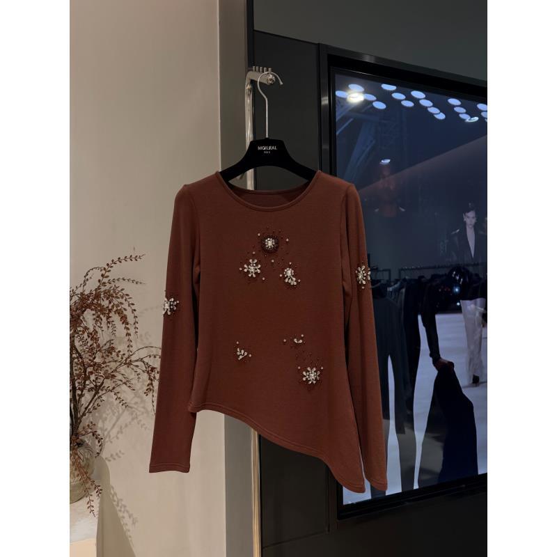 ZZ时尚百搭性感轻熟风常规袖秋冬毛针织衫X1027