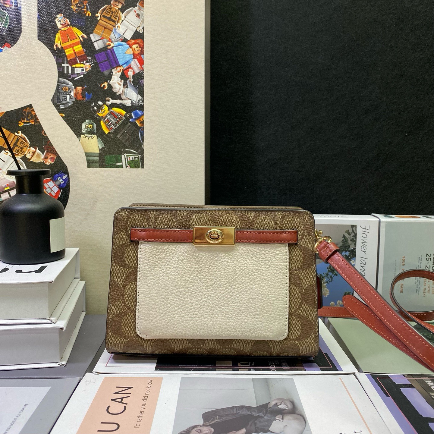 95新 COACH/蔻驰 22955斜挎包19*13