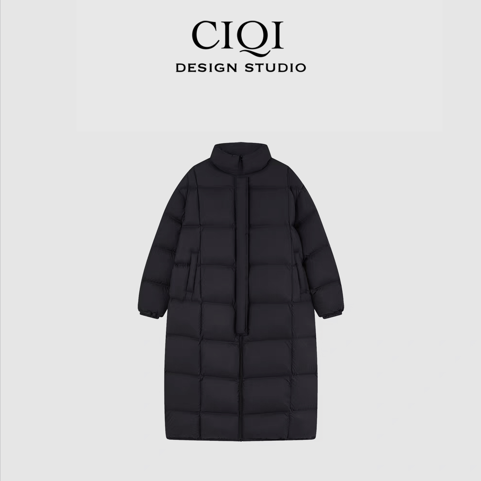 CIQI STUDIO秋冬90白鹅绒加厚高充绒防泼水极简时尚羽绒服192801