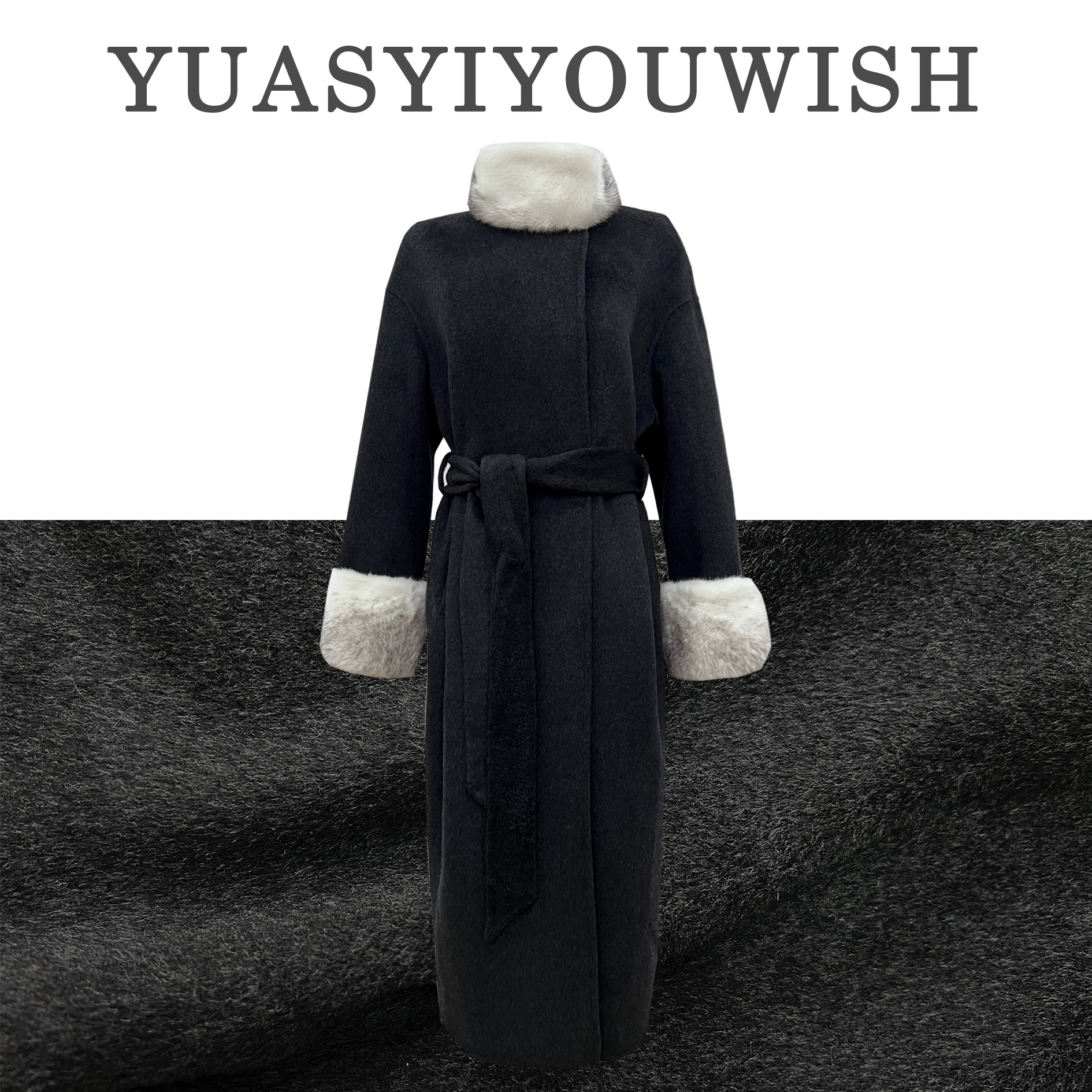 YUASYIYOUWISH奈奈| “一件出门6.0”设计师版型十字貂羊绒大衣
