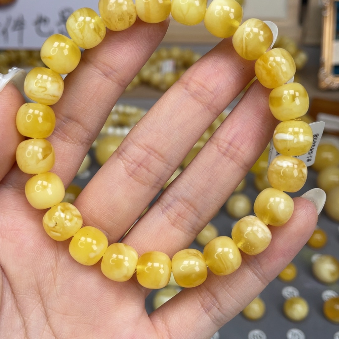 蜜蜡未镶嵌裸石72号10mm