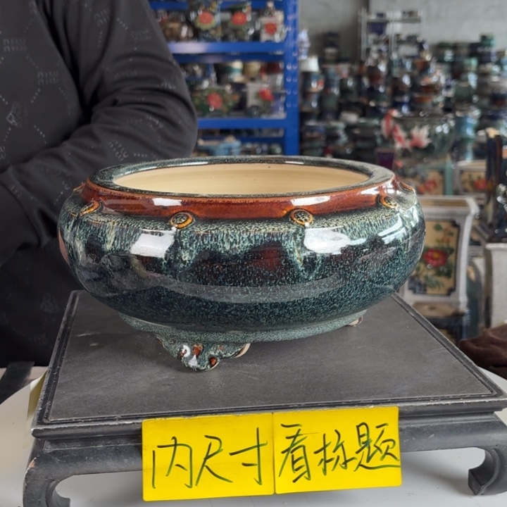 。一风堂石湾花盆 内20*9