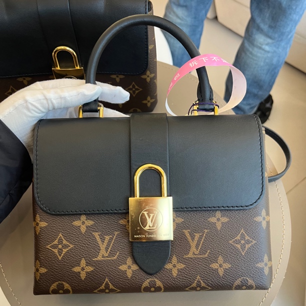 95新 LouisVuitton/路易威登 芯片新款lockyBB手提包老花锁头包