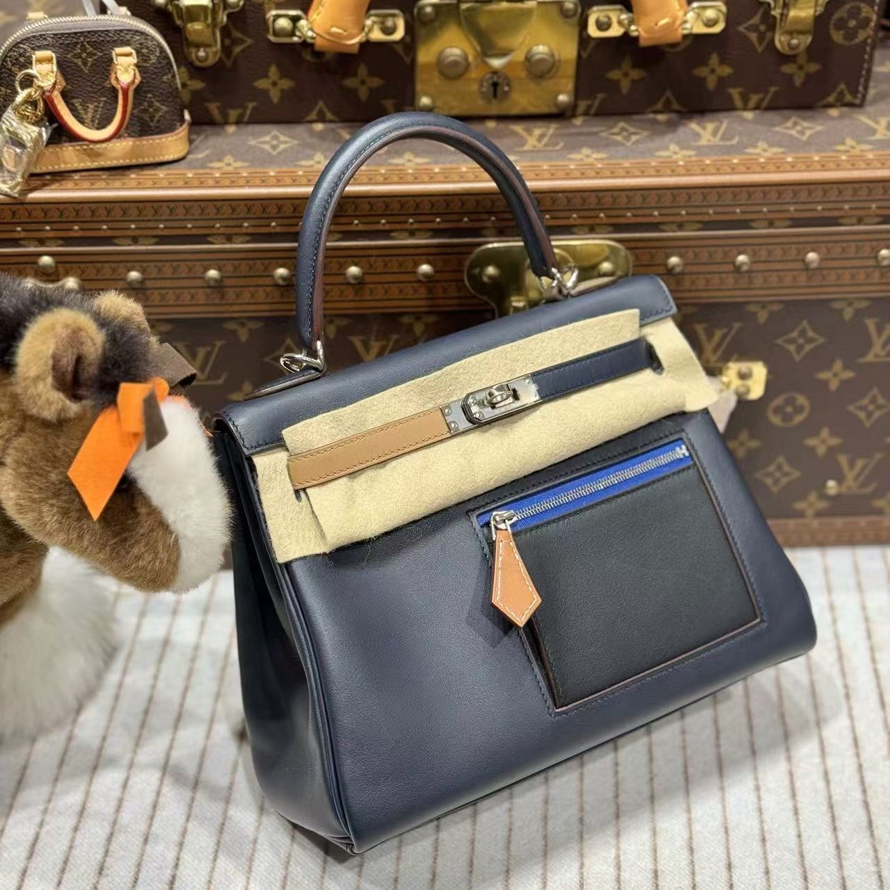 99新 Hermes/爱马仕 昊哥/kelly25包color matic限定款