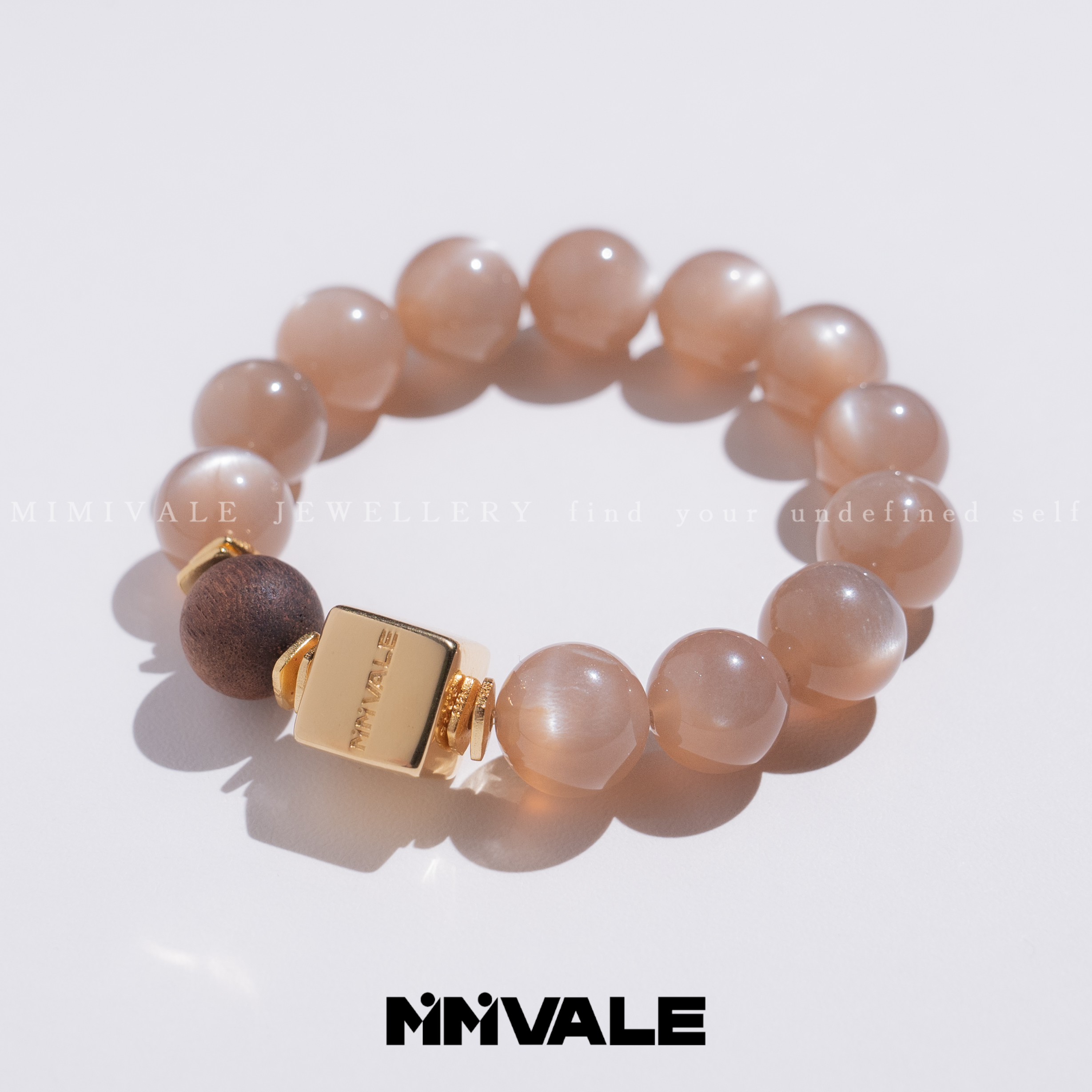 秘密山谷【烤栗子】原创设计奶咖月光石黄油麻丝降真香手串MMSG8422