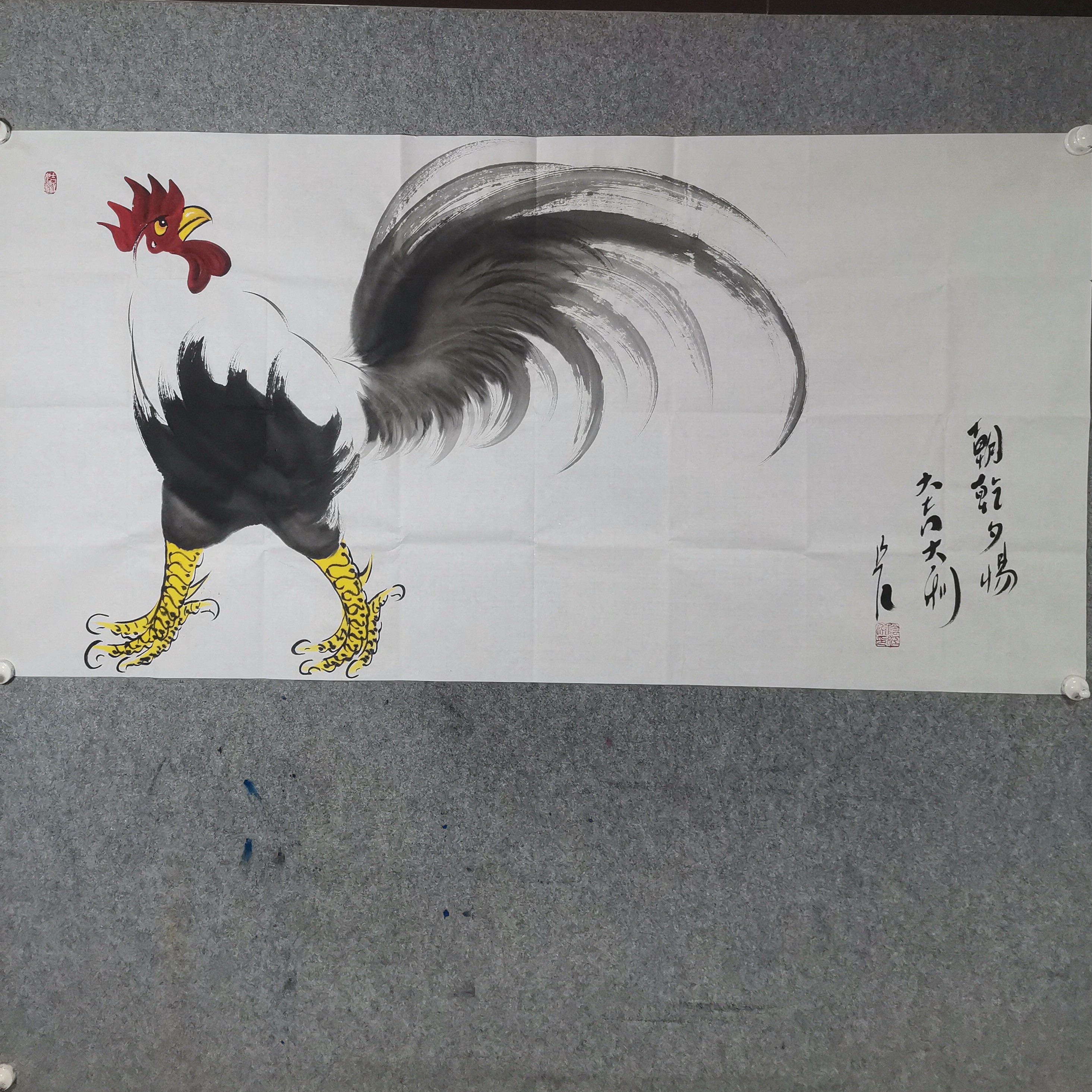 终南山雄鸡大吉大利