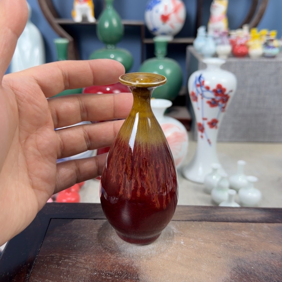 陶瓷手工小花器摆件